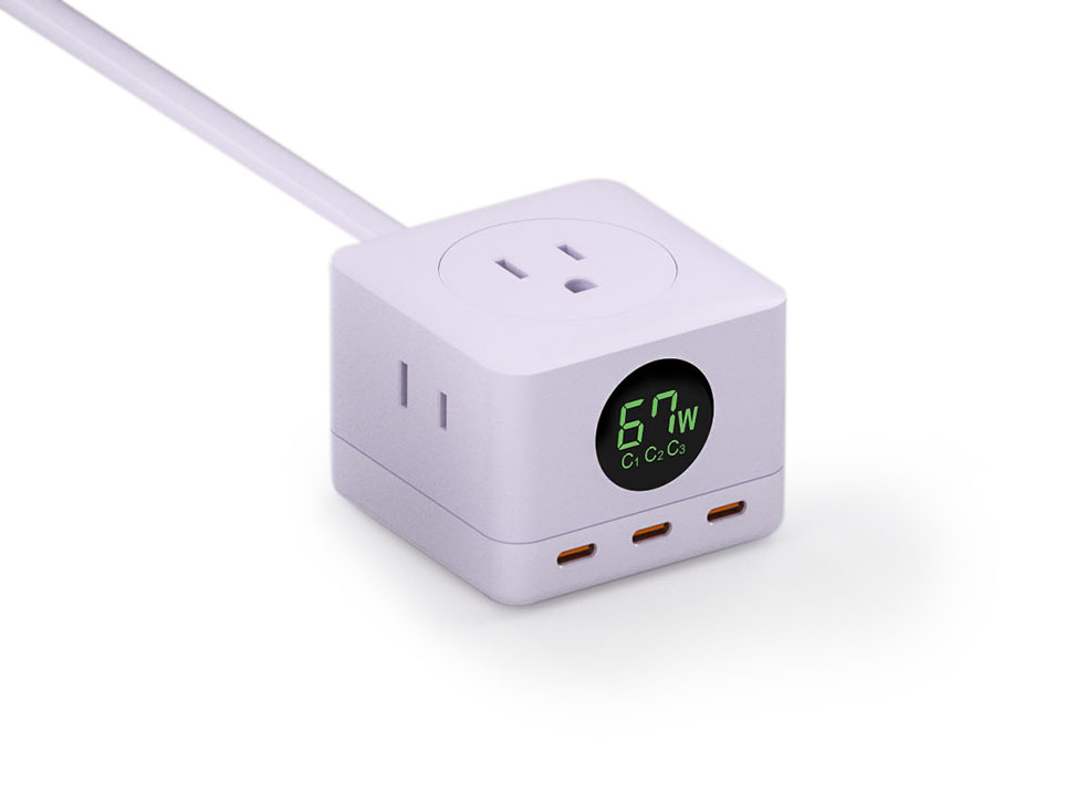 67W USB C GaN Power Strip