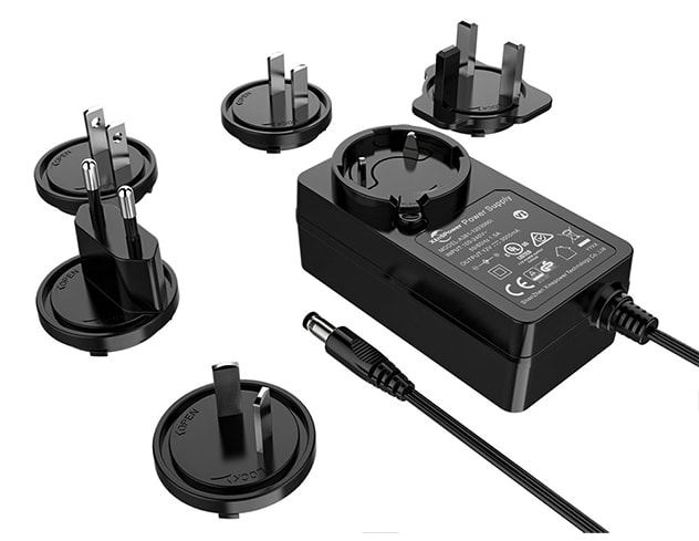 12V Power Supply Interchangeable Plugs