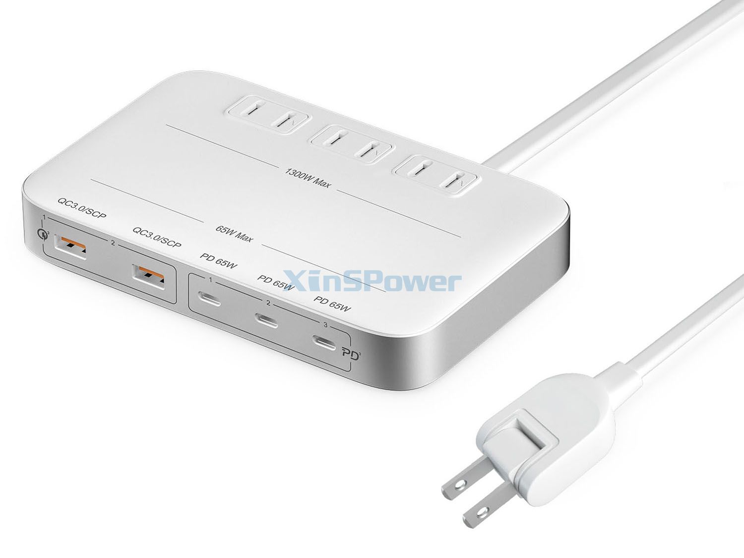 65W USB GaN Power Strip