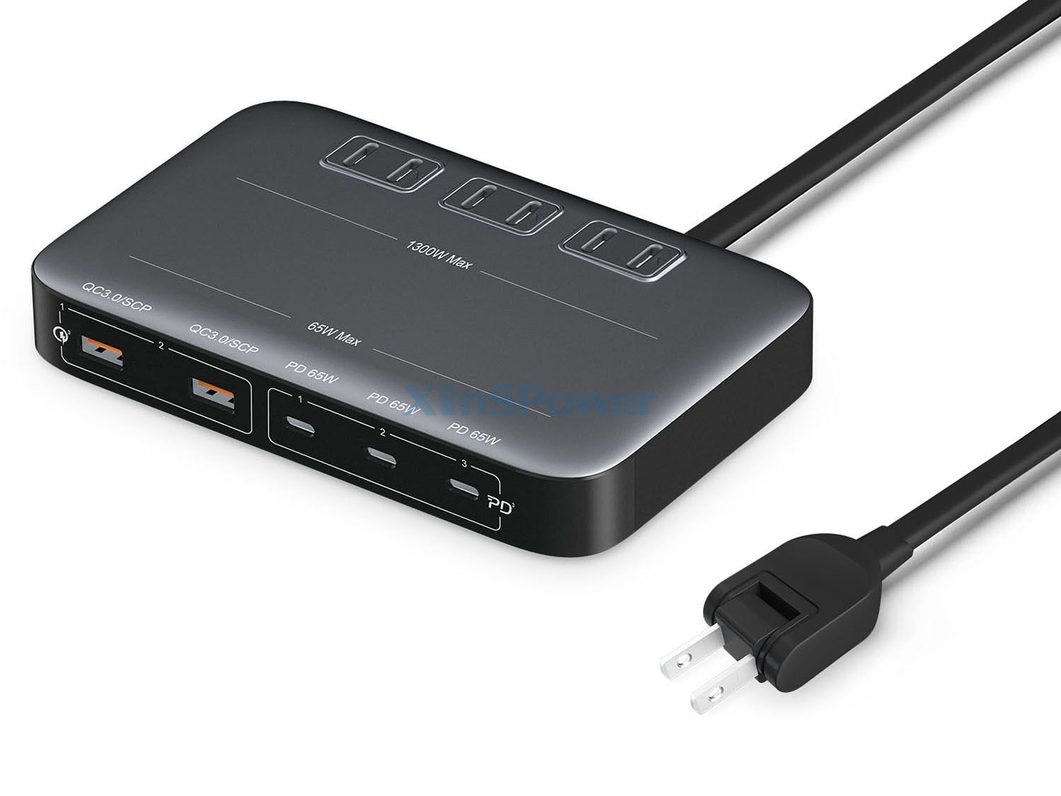 65W USB GaN Power Strip