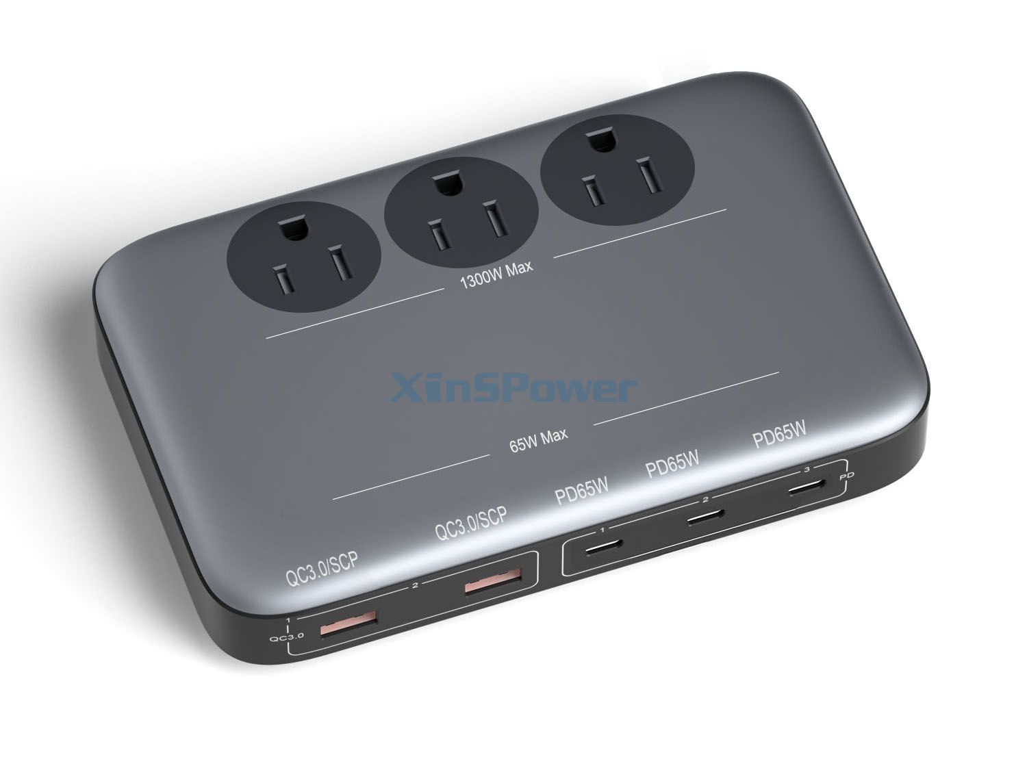 65W USB GaN Power Strip