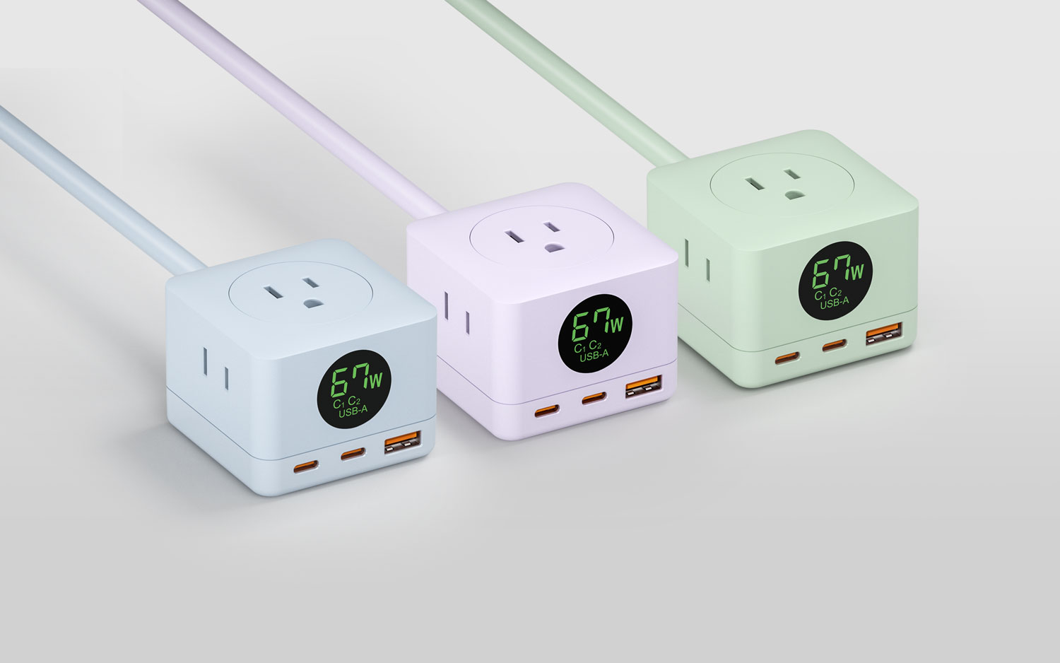 Power Strip With USB C 67W