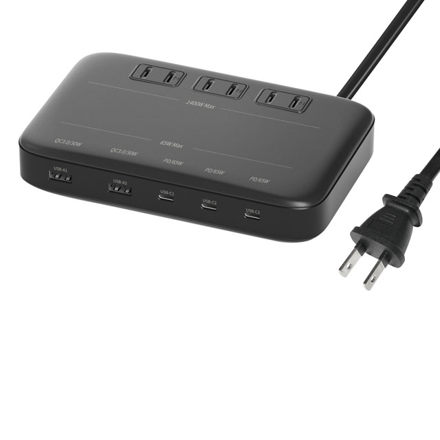 65W USB GaN Power Strip