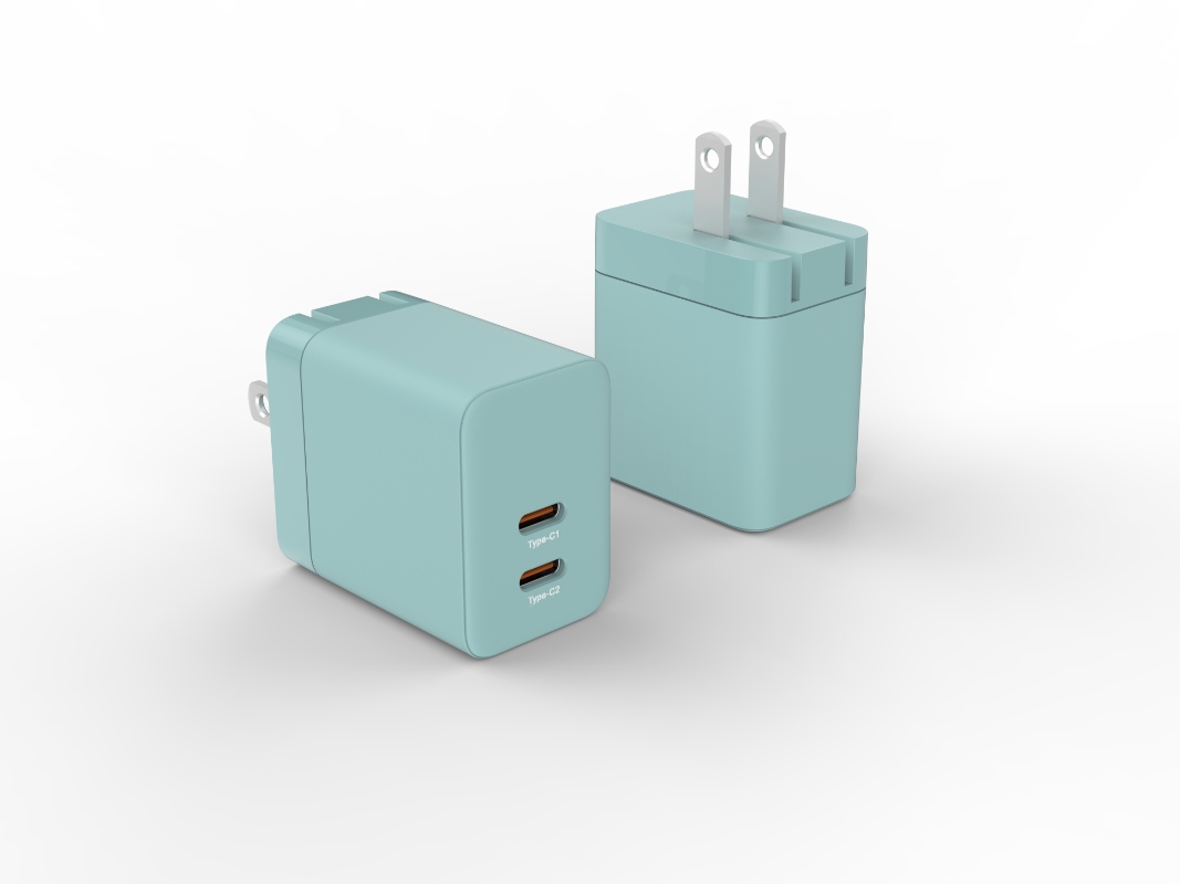 45W Dual USB-C GaN Charger