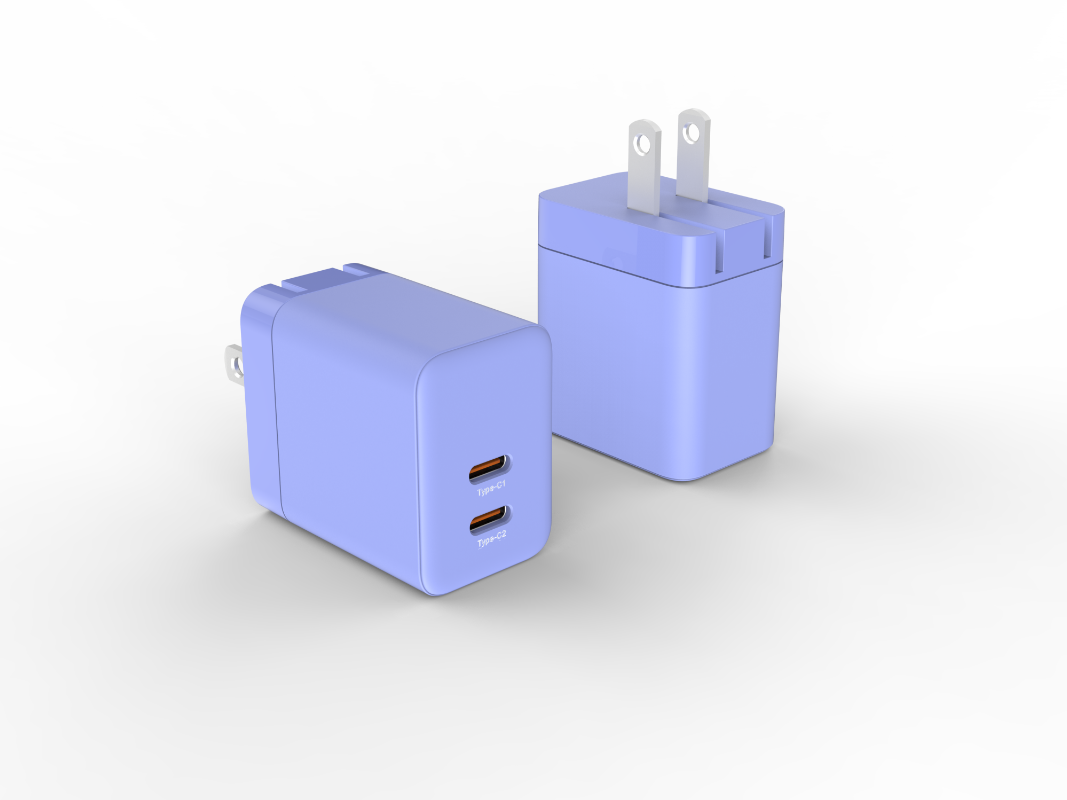 45W Dual USB-C GaN Charger